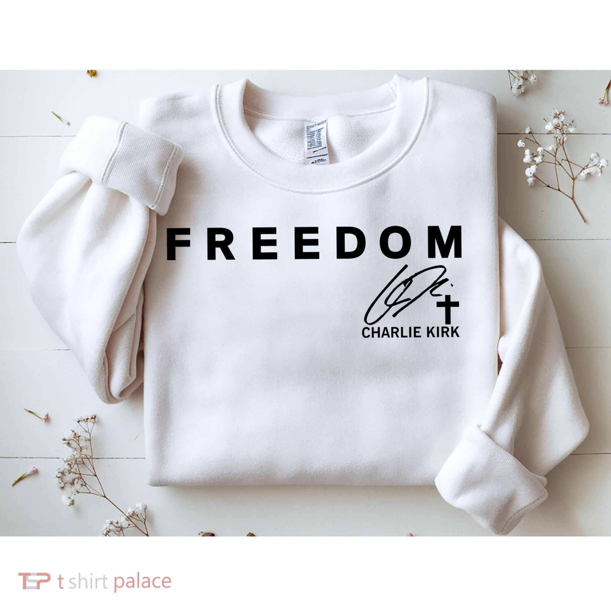Freedom Charlie Kirk Its All About Jesus Back And Front Sweatshirt