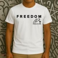 Freedom Charlie Kirk Its All About Jesus Back And Front T-Shirt thumb 3