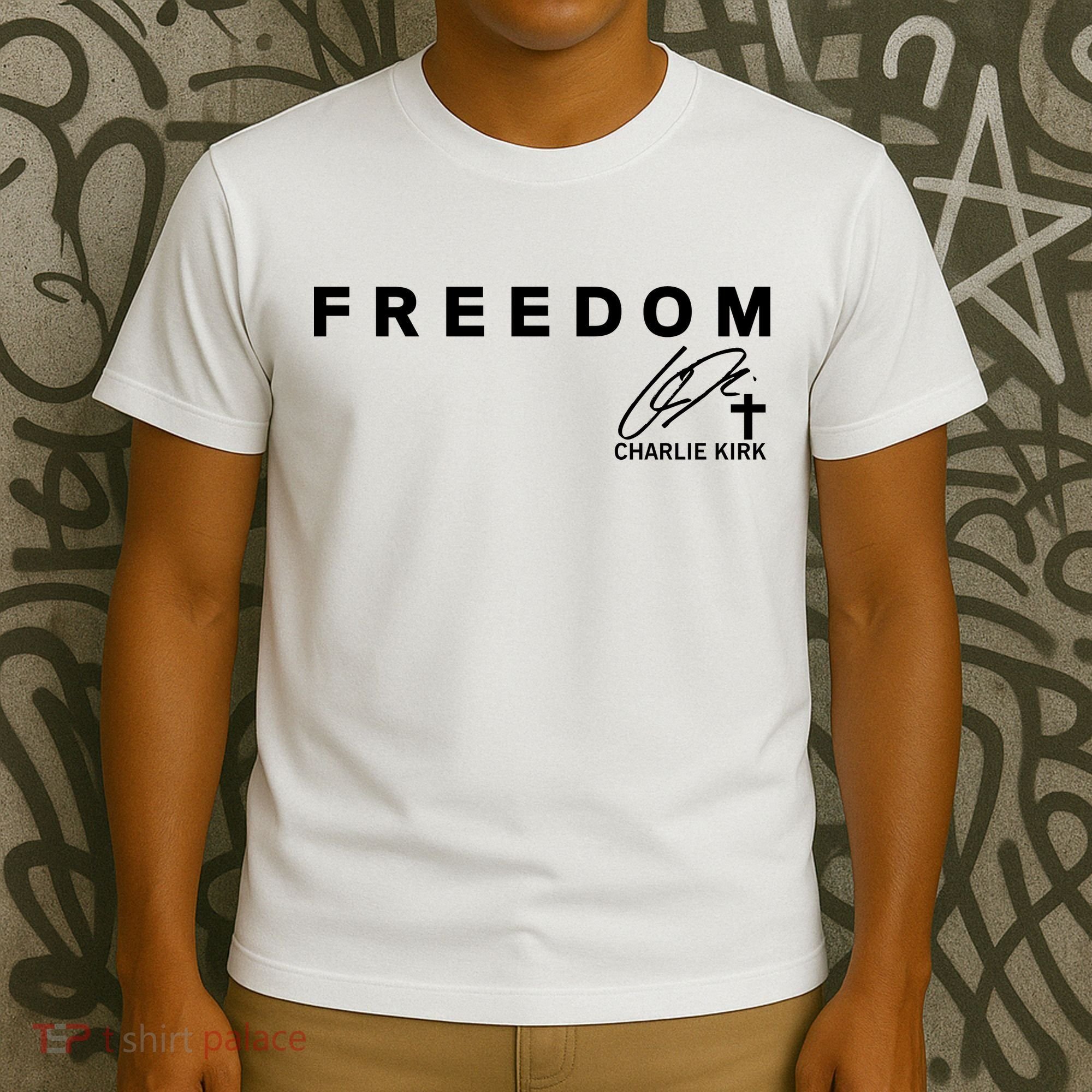 Freedom Charlie Kirk Its All About Jesus Back And Front T-Shirt