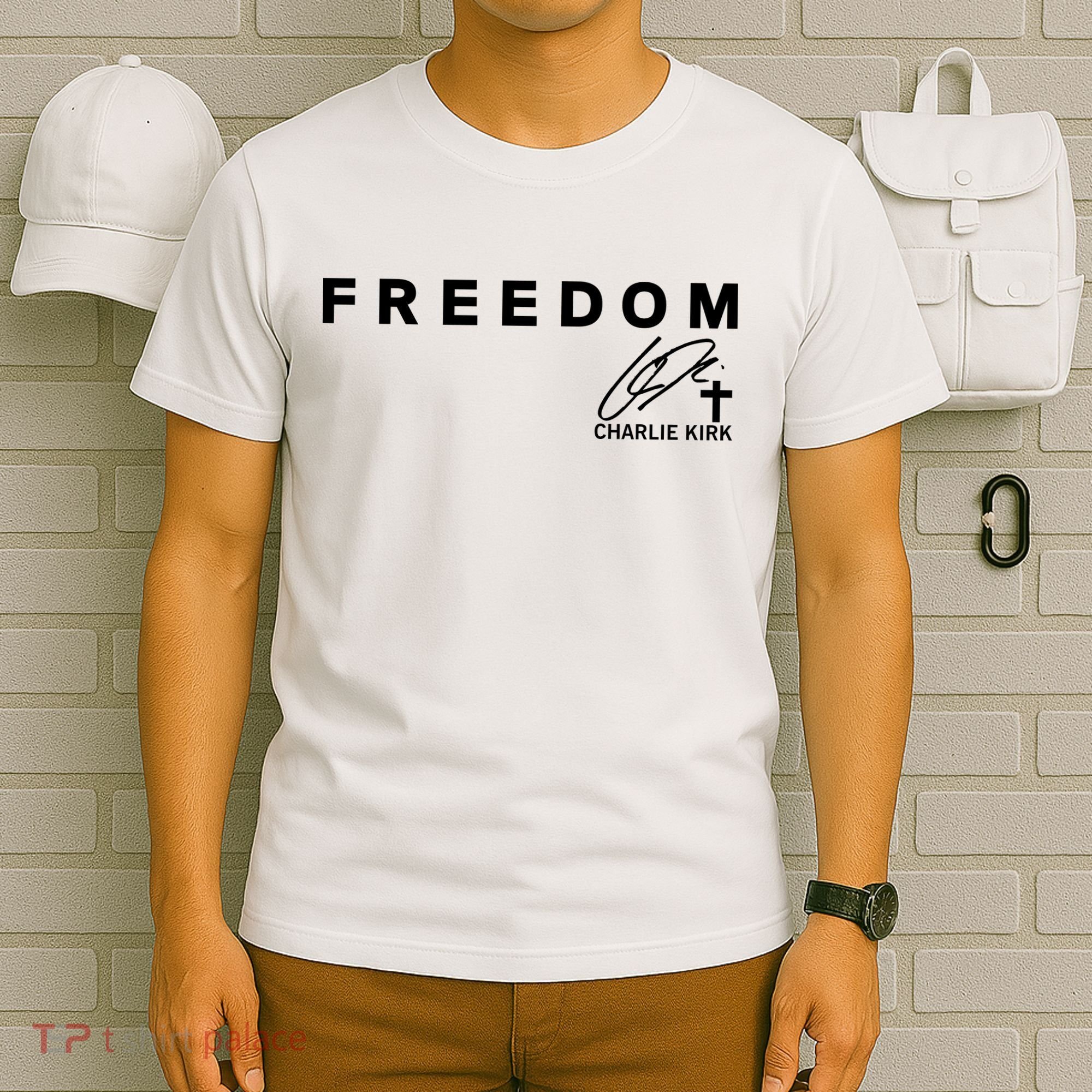 Freedom Charlie Kirk Its All About Jesus Back And Front T-Shirt