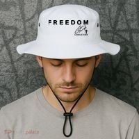 Freedom Charlie Kirk Its All About Jesus Back And Front Bucket Hat thumb 2