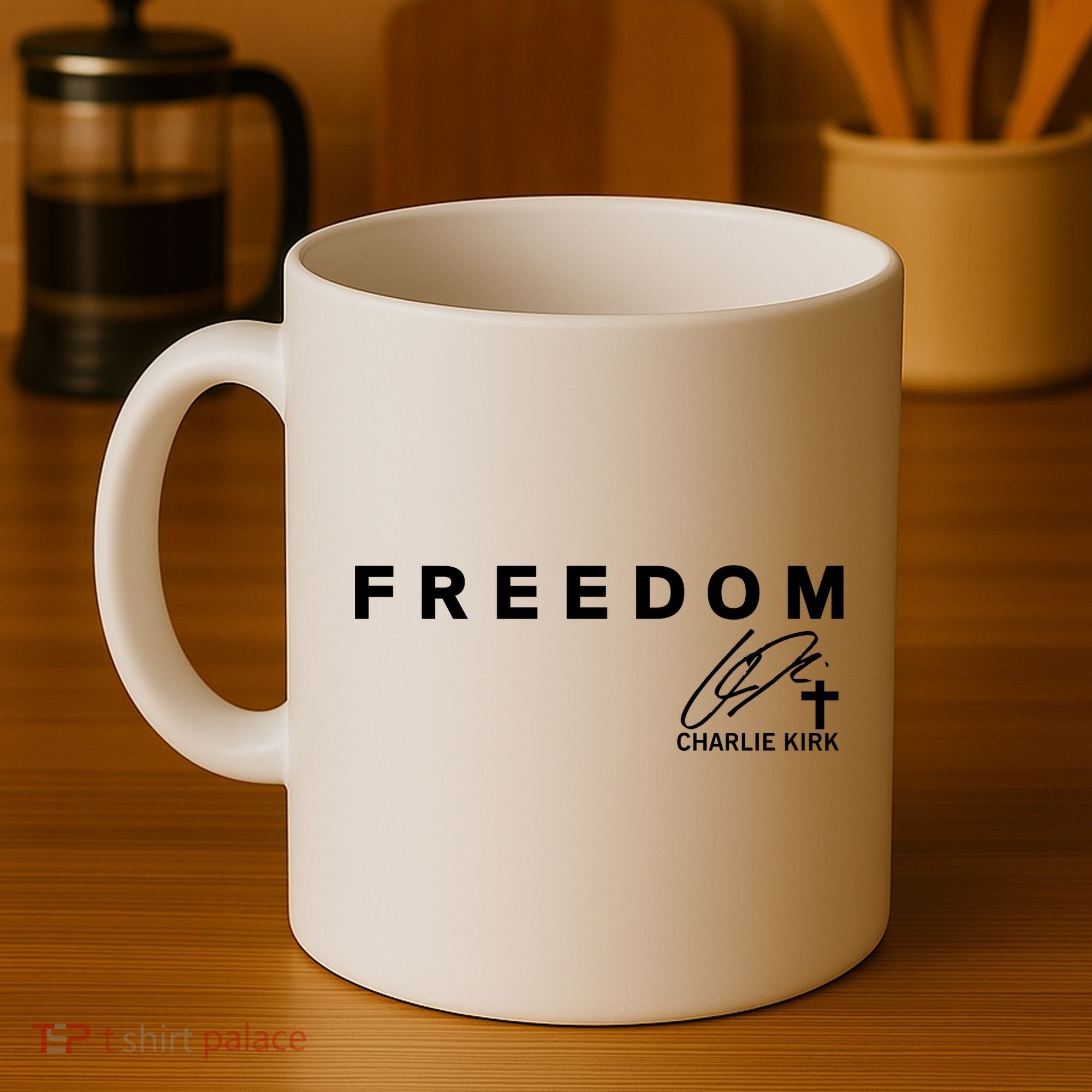Freedom Charlie Kirk Its All About Jesus Back And Front Coffee Mug