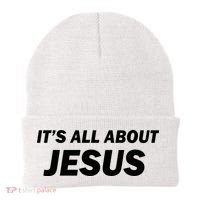 Freedom Charlie Kirk Its All About Jesus Back And Front Beanie thumb 1