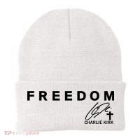 Freedom Charlie Kirk Its All About Jesus Back And Front Beanie thumb 0