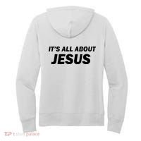 Freedom Charlie Kirk Its All About Jesus Back And Front Women's Hoodie thumb 1