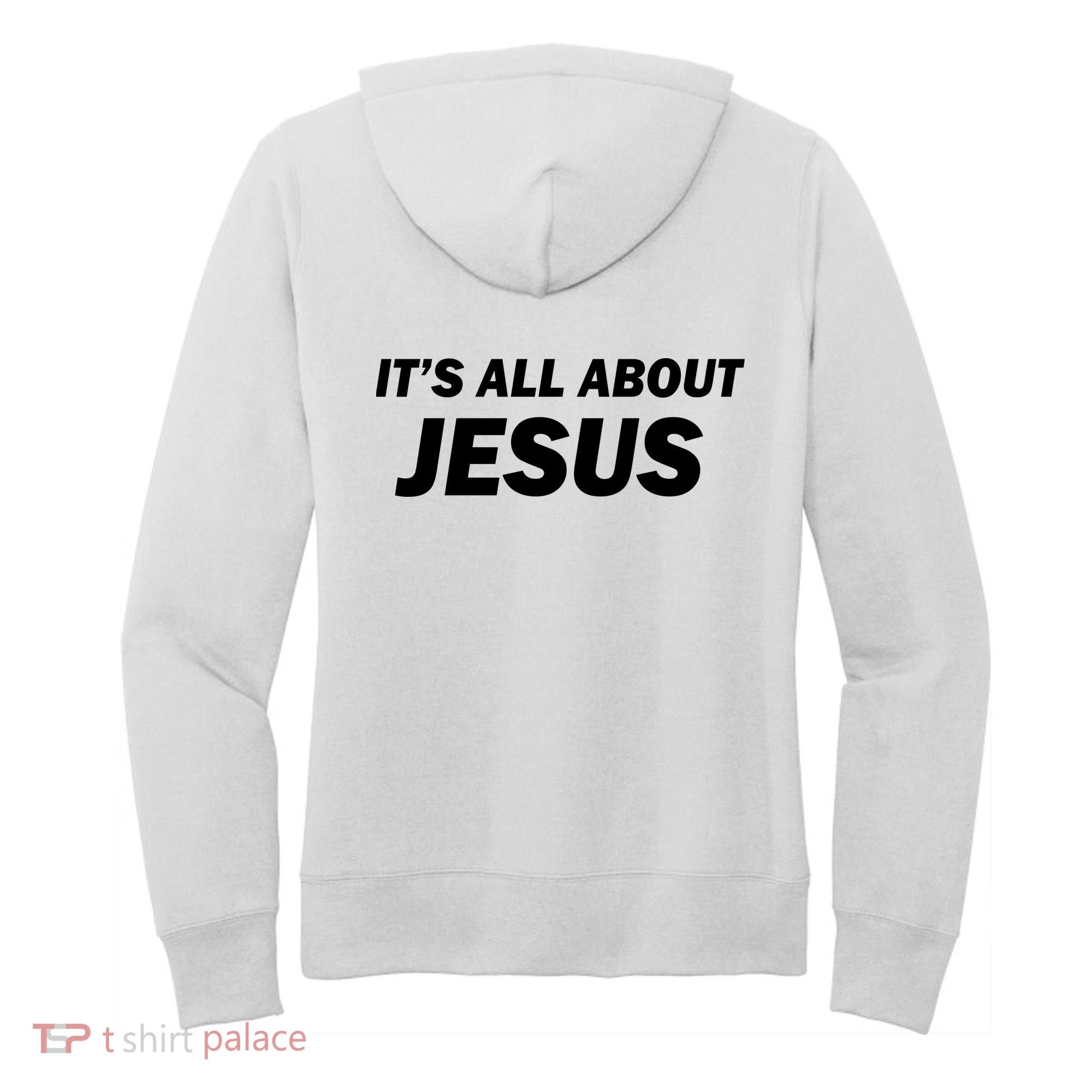 Freedom Charlie Kirk Its All About Jesus Back And Front Women's Hoodie