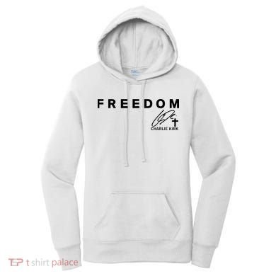 Freedom Charlie Kirk Its All About Jesus Back And Front Women's Hoodie