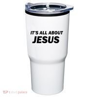 Freedom Charlie Kirk Its All About Jesus Back And Front Tumbler thumb 1