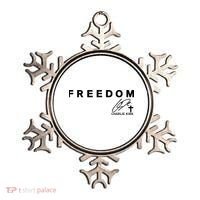 Freedom Charlie Kirk Its All About Jesus Back And Front Ornament thumb 0
