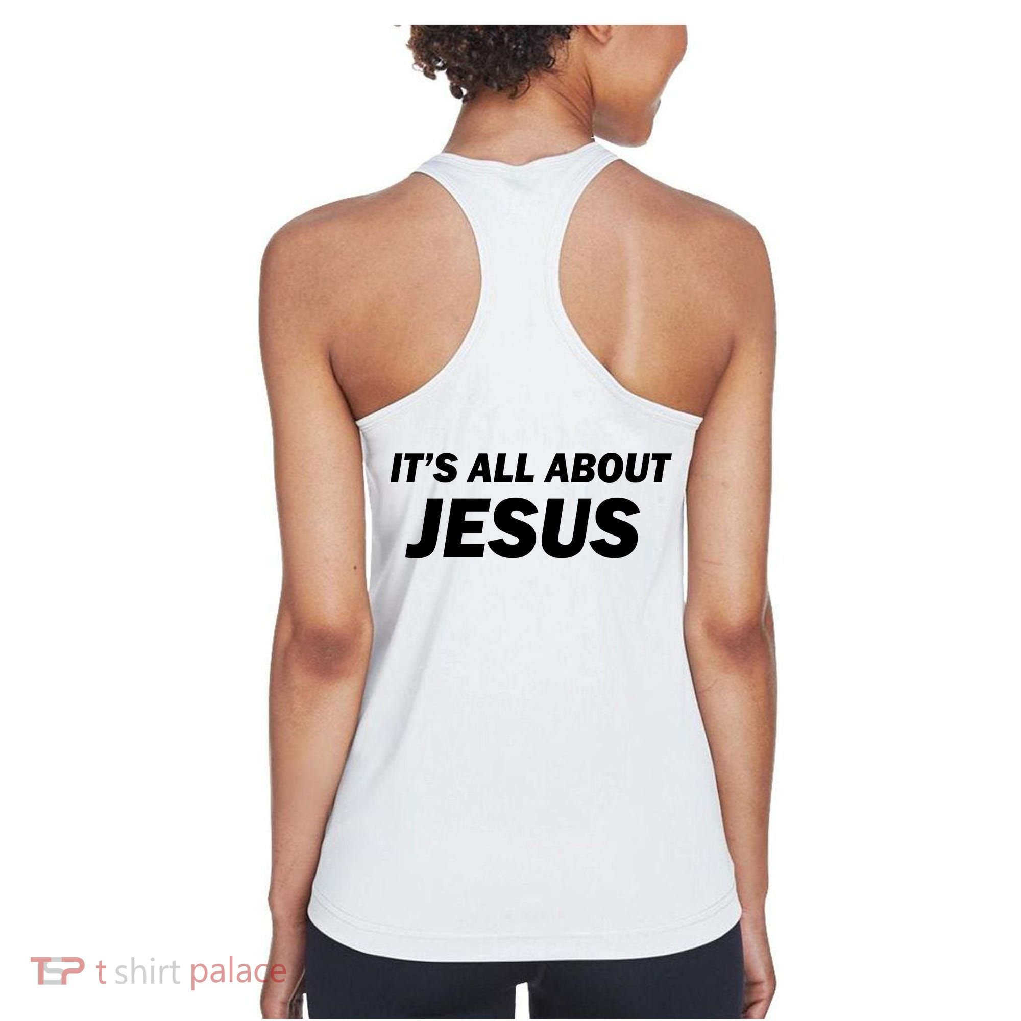Freedom Charlie Kirk Its All About Jesus Back And Front Women's Tank Top