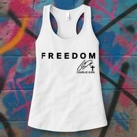 Freedom Charlie Kirk Its All About Jesus Back And Front Women's Tank Top thumb 3
