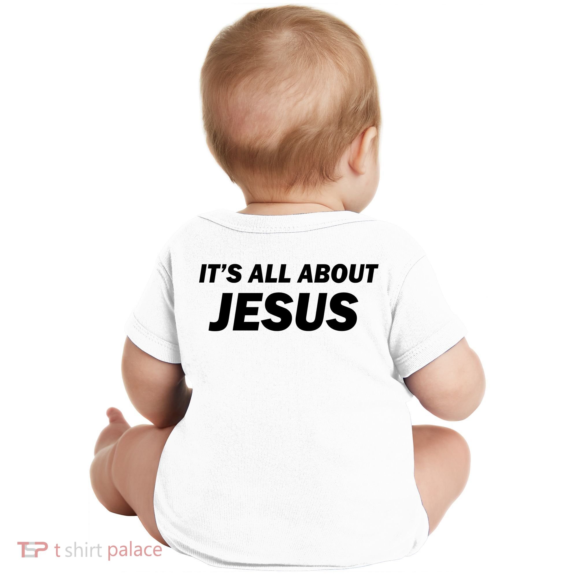 Freedom Charlie Kirk Its All About Jesus Back And Front Baby Bodysuit