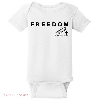 Freedom Charlie Kirk Its All About Jesus Back And Front Baby Bodysuit