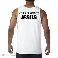 Freedom Charlie Kirk Its All About Jesus Back And Front Tank Top thumb 1