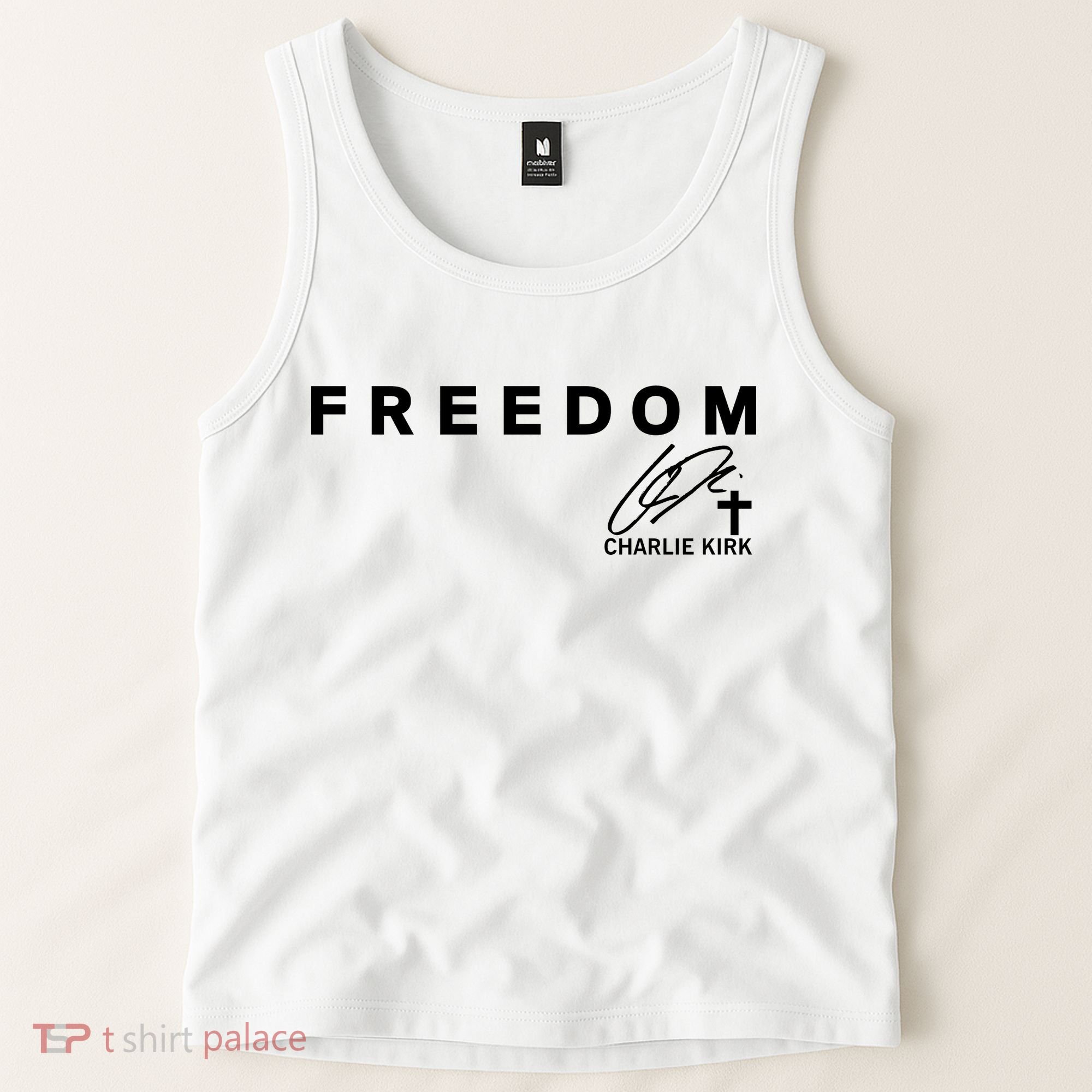 Freedom Charlie Kirk Its All About Jesus Back And Front Tank Top