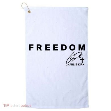 Freedom Charlie Kirk Its All About Jesus Back And Front Golf Towel
