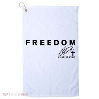 Freedom Charlie Kirk Its All About Jesus Back And Front Golf Towel thumb 0
