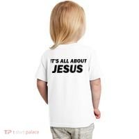 Freedom Charlie Kirk Its All About Jesus Back And Front Toddler T-Shirt thumb 1