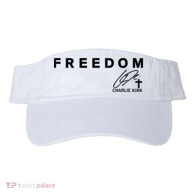 Freedom Charlie Kirk Its All About Jesus Back And Front Visor