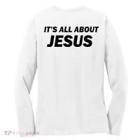 Freedom Charlie Kirk Its All About Jesus Back And Front Women's Long Sleeve Shirt thumb 1