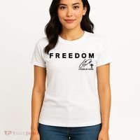 Freedom Charlie Kirk Its All About Jesus Back And Front Women's T-Shirt thumb 4