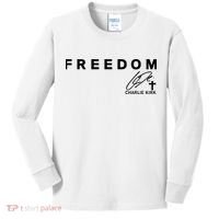 Freedom Charlie Kirk Its All About Jesus Back And Front Kids Long Sleeve Shirt thumb 0