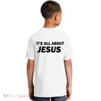 Freedom Charlie Kirk Its All About Jesus Back And Front Kids T-Shirt thumb 1