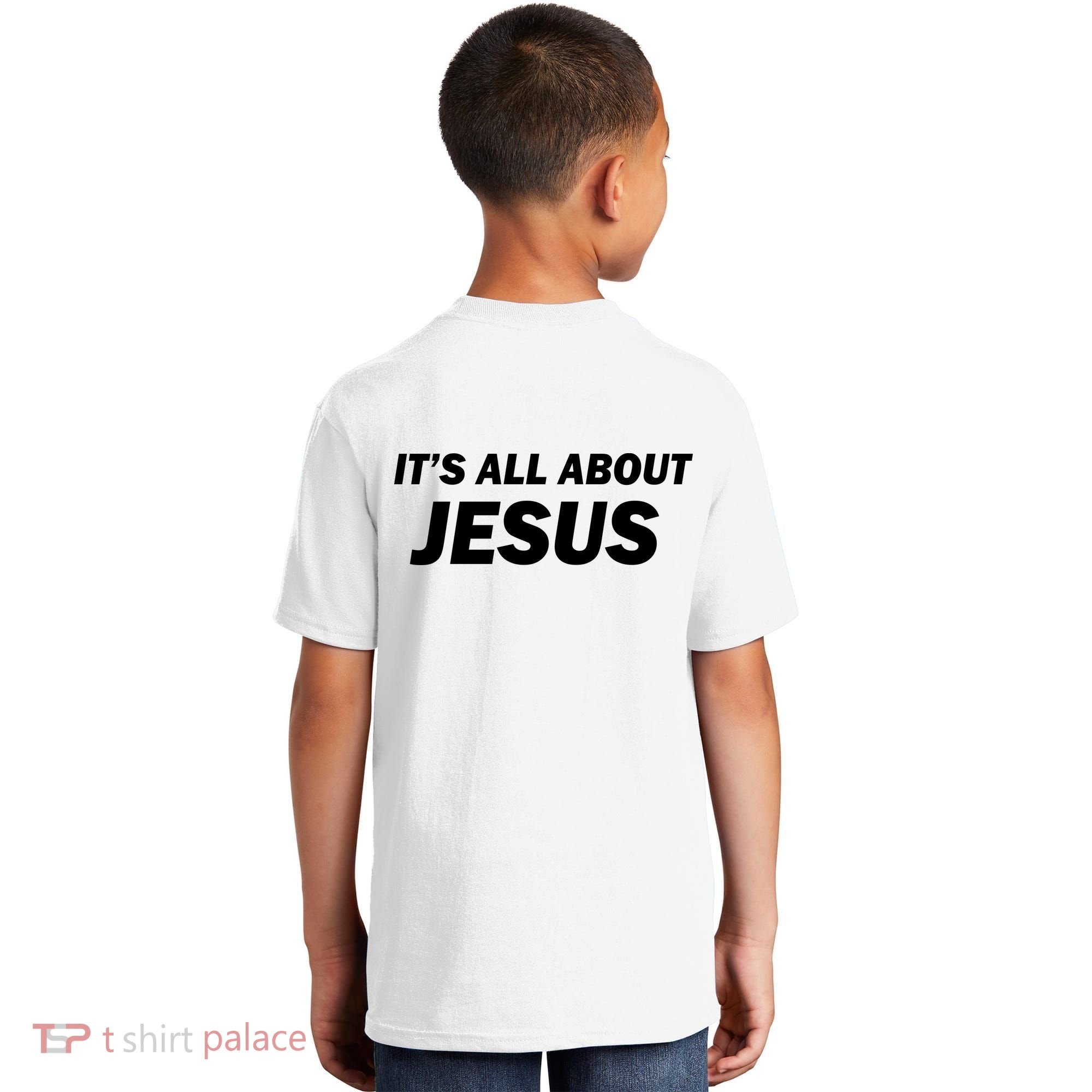 Freedom Charlie Kirk Its All About Jesus Back And Front Kids T-Shirt