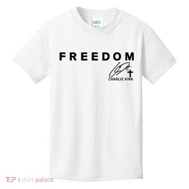 Freedom Charlie Kirk Its All About Jesus Back And Front Kids T-Shirt