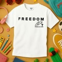 Freedom Charlie Kirk Its All About Jesus Back And Front Kids T-Shirt thumb 3
