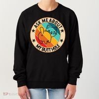 Funny Cat Kitten Ask Me About My BUTTHOLE Animal Butt Women's Sweatshirt thumb 0