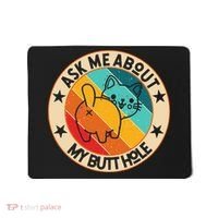 Funny Cat Kitten Ask Me About My BUTTHOLE Animal Butt Mousepad thumb 0