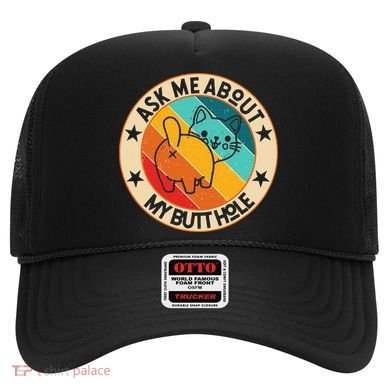 Funny Cat Kitten Ask Me About My BUTTHOLE Animal Butt Hat