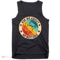 Funny Cat Kitten Ask Me About My BUTTHOLE Animal Butt Tank Top thumb 0