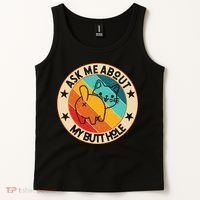 Funny Cat Kitten Ask Me About My BUTTHOLE Animal Butt Tank Top thumb 2
