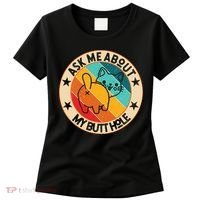 Funny Cat Kitten Ask Me About My BUTTHOLE Animal Butt Women's T-Shirt thumb 0