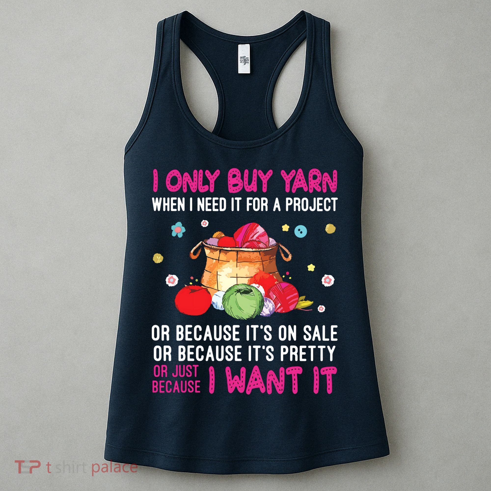 Funny Crochet Knitting Themed Novelty Gifts For Women Women's Tank Top