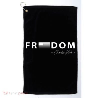 FREEDOM Charlie Kirk Golf Towel