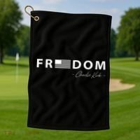 FREEDOM Charlie Kirk Golf Towel thumb 1