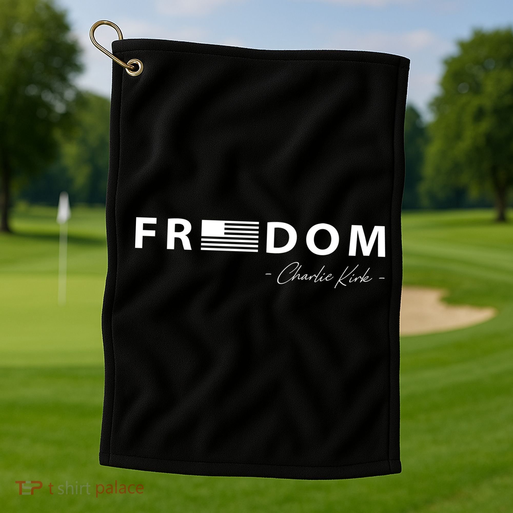 FREEDOM Charlie Kirk Golf Towel