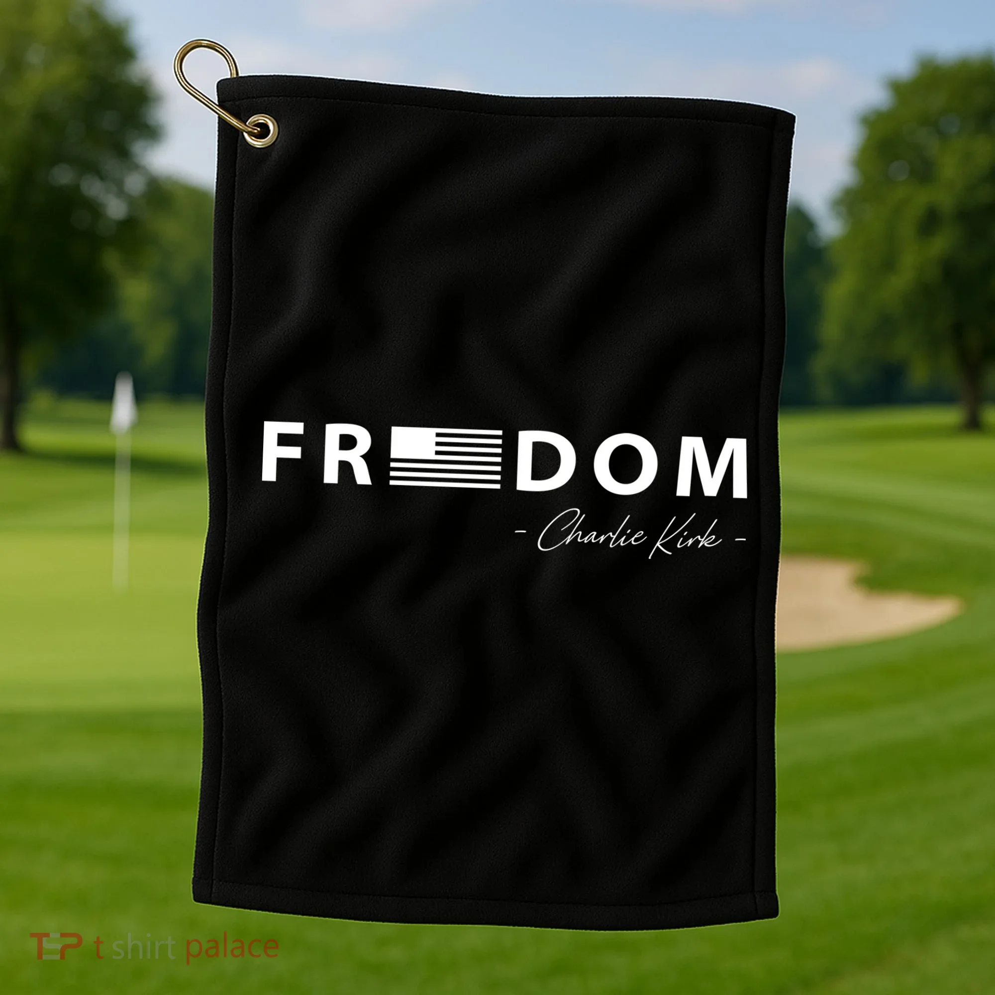 FREEDOM Charlie Kirk Golf Towel