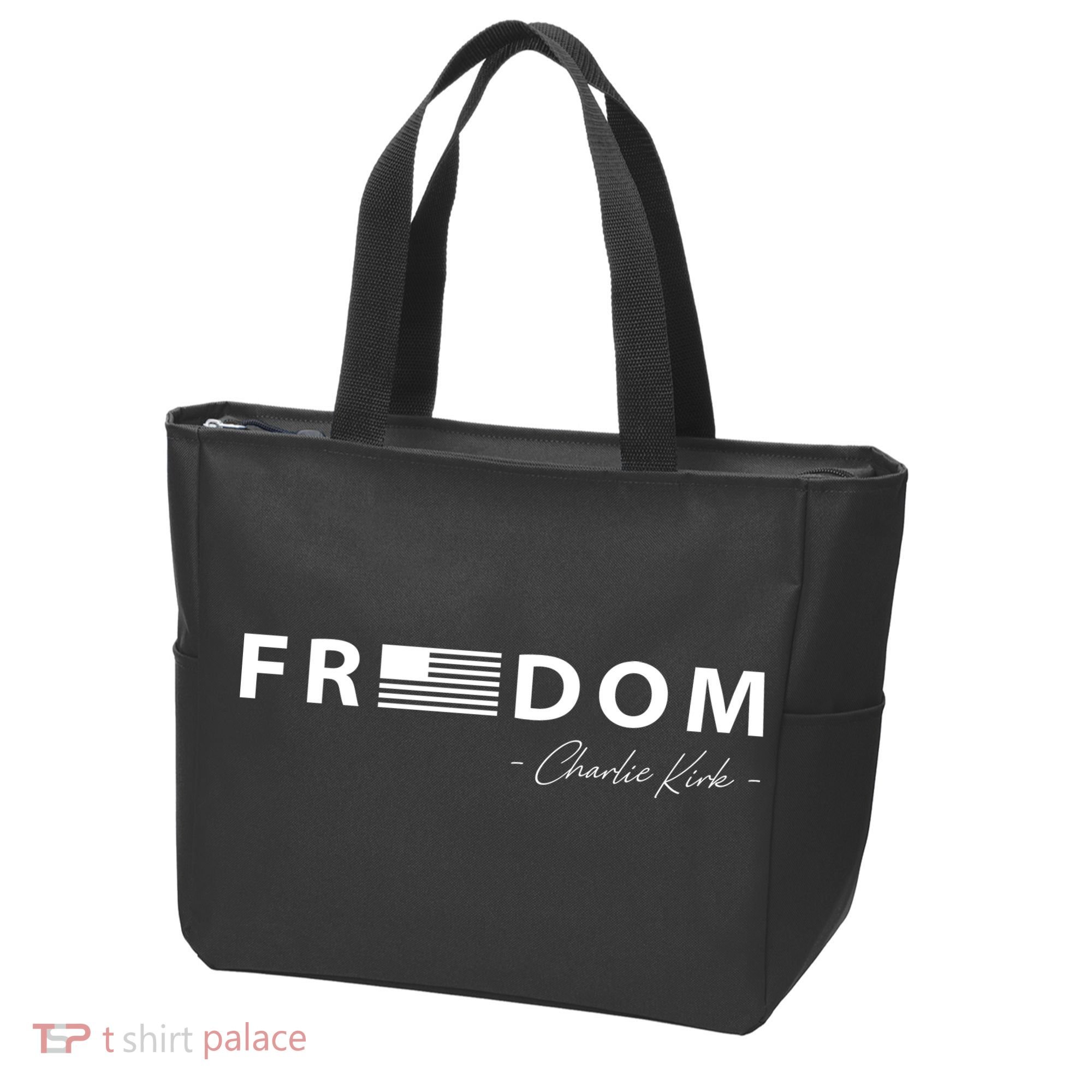 FREEDOM Charlie Kirk Tote Bag