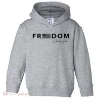 FREEDOM Charlie Kirk Toddler Hoodie thumb 0