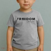 FREEDOM Charlie Kirk Toddler T-Shirt thumb 2