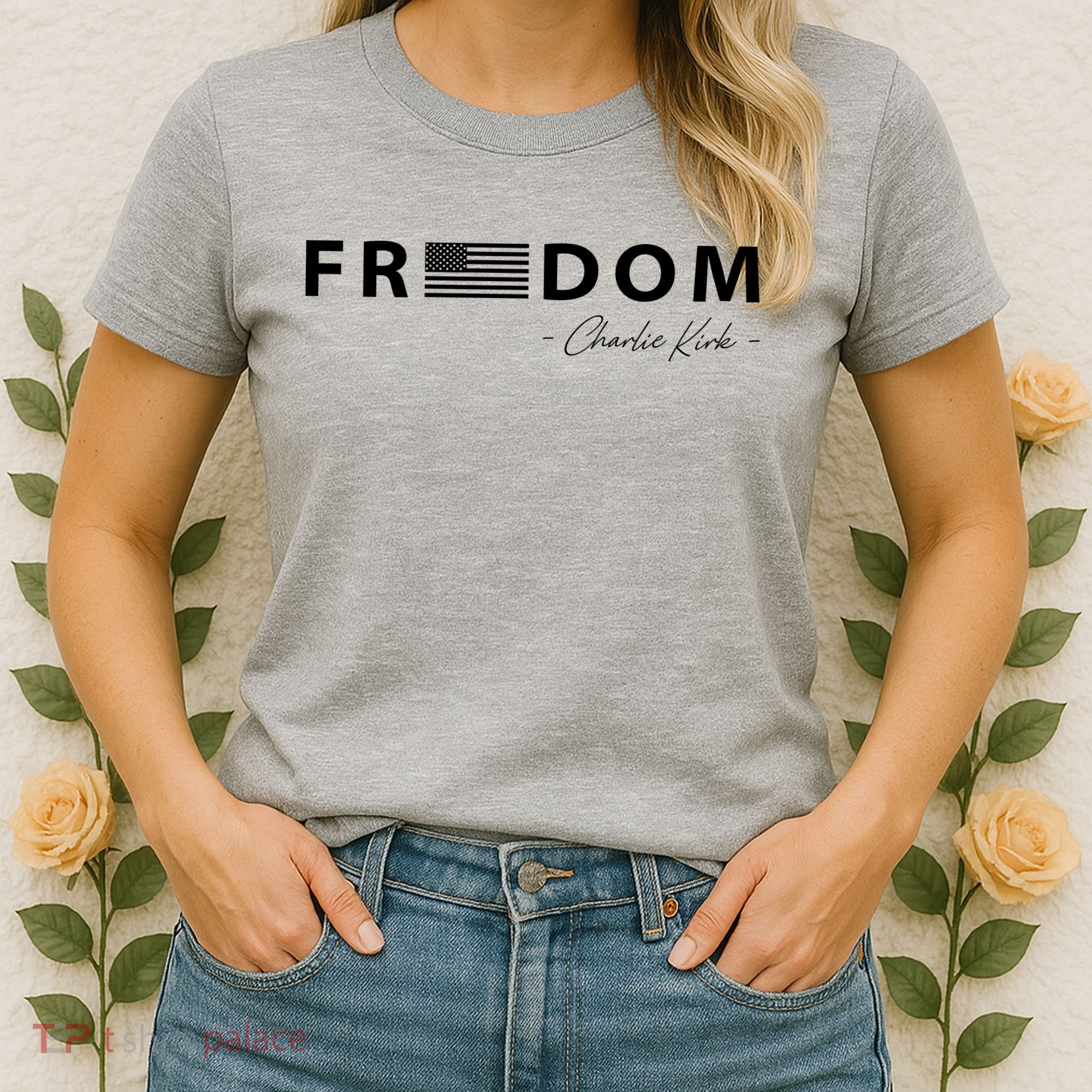 FREEDOM Charlie Kirk Women's T-Shirt
