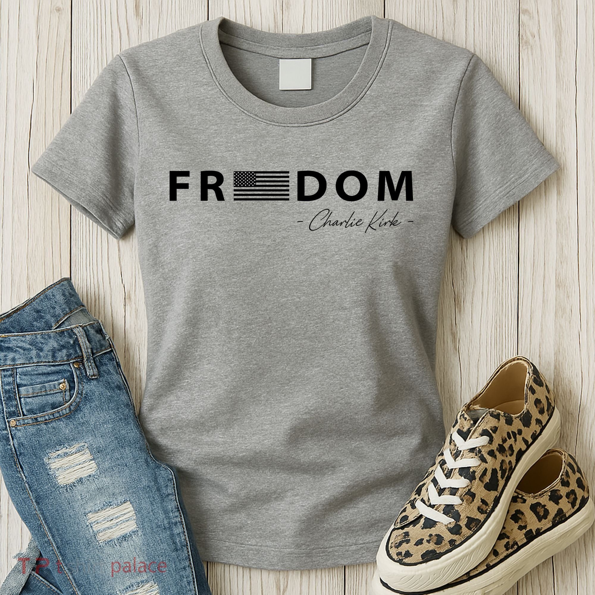 FREEDOM Charlie Kirk Women's T-Shirt