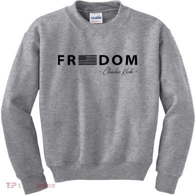 FREEDOM Charlie Kirk Kids Sweatshirt