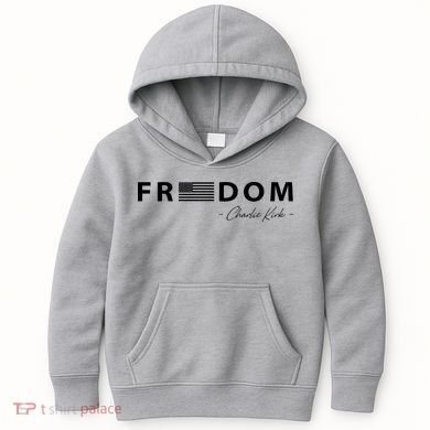 FREEDOM Charlie Kirk Kids Hoodie