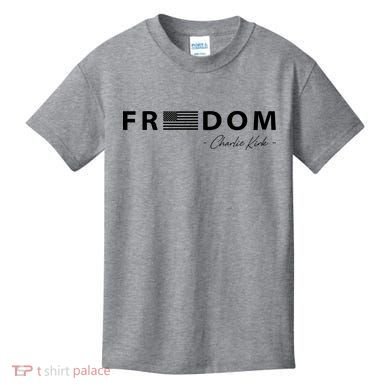 FREEDOM Charlie Kirk Kids T-Shirt