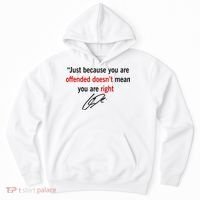 Freedom Charlie Kirk Quote Offended Does't Mean Your Right Hoodie thumb 0